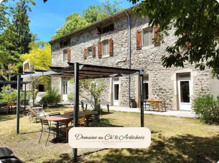 Gite De Groupe - Domaine Au Ch'Ti Ardechois Rochessauve エクステリア 写真