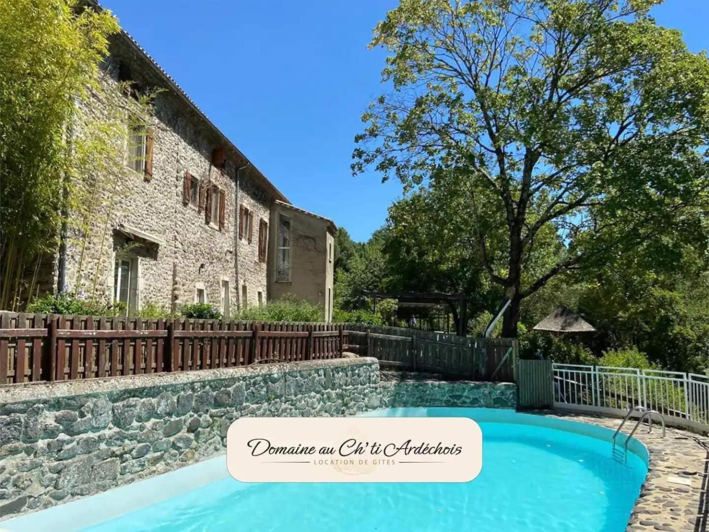 Gite De Groupe - Domaine Au Ch'Ti Ardechois Rochessauve エクステリア 写真